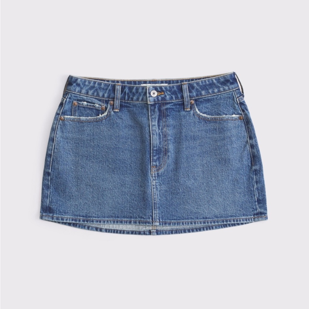 Abercrombie & Fitch Blue Denim Mini Skirt